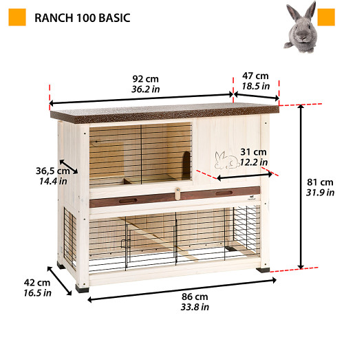 Клітка Ferplast Ranch 100 Basic для кроликів 
