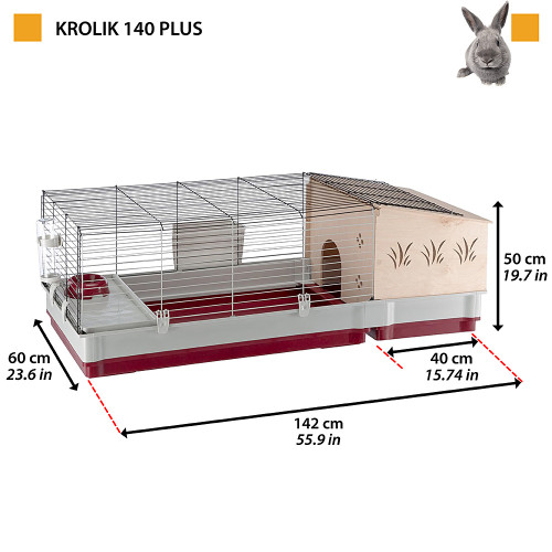 Клітка Ferplast Krolik 140 Plus для кроликів