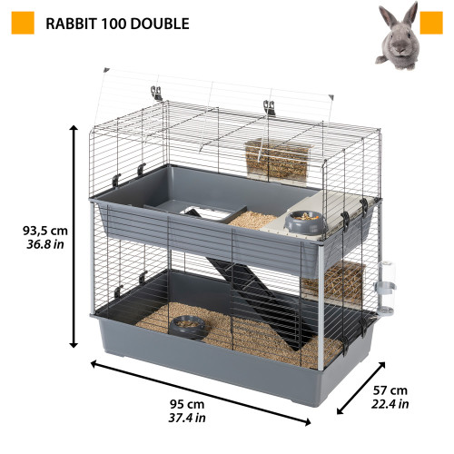 Клітка Ferplast Rabbit 100 Double для кроликів