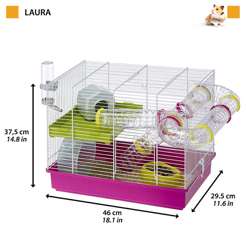 Двоповерхова клітка Ferplast Laura для хом`яків 