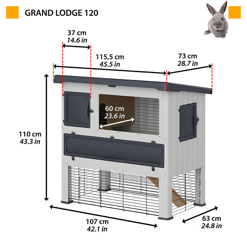 Клітка Ferplast Grand Lodge 120 для кроликів