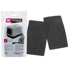 Запасные угольные фильтры Ferplast L134 в туалеты для кошек Clear Cat 10 и Ariel 10 Home 