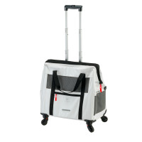 Троллей-переноска для собак и кошек Ferplast Voyager Trolley Grey White