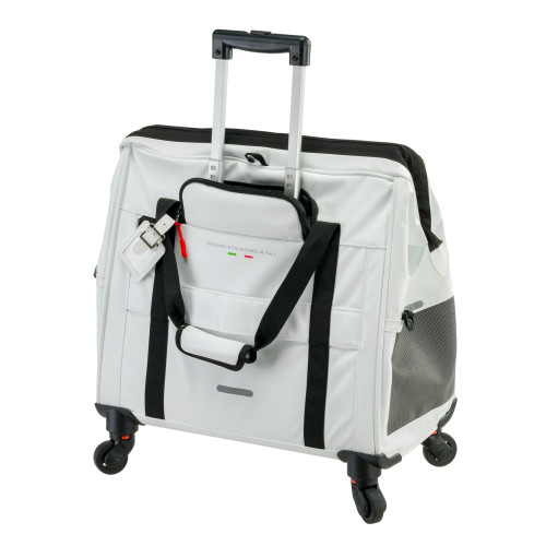 Троллей-переноска для собак и кошек Ferplast Voyager Trolley Grey White