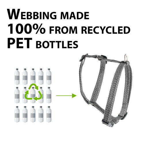 Шлейка для собак із переробленого матеріалу Ferplast Greener P XXL Grey