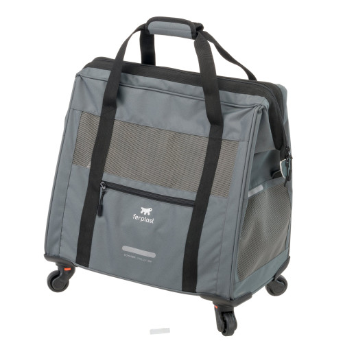 Тролей-переноска для собак та кішок Ferplast Voyager Trolley Grey