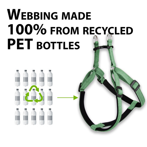 Шлейка для собак із переробленого матеріалу Ferplast Greener Soft P L Green