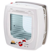 Дверцята Ferplast Swing Microchip White для кішок із системою зчитування мікрочіпів