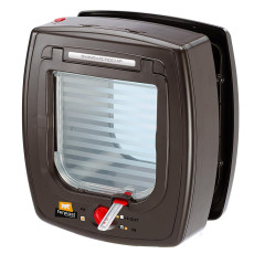 Дверка Ferplast Swing Microchip Brown для кошек с системой считывания микрочипов