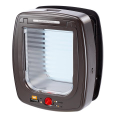 Дверка Ferplast Swing Microchip Large Brown с микрочипом для больших кошек и маленьких собак