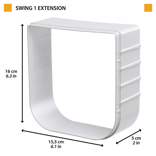 Модульний розширювальний тунель Extension White для дверей Ferplast Swing 1