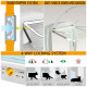 Дверцята Ferplast Swing Microchip Large White з мікрочіпом для великих кішок та маленьких собак