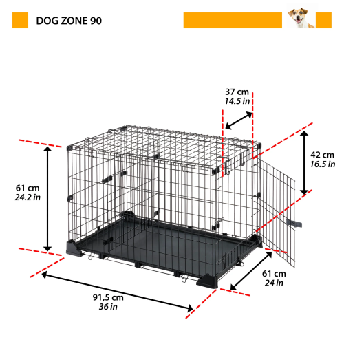 Клітка для собак Ferplast Dog Zone 90