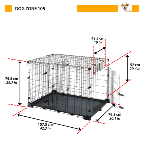 Клітка для собак Ferplast Dog Zone 105