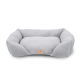 М'який диван Ferplast Pamper Boucle 80 Grey для собак та котів 