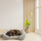 М'який диван Ferplast Pamper Boucle 80 Grey для собак та котів 