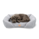 М'який диван Ferplast Pamper Boucle 80 Grey для собак та котів 