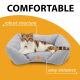 М'який диван Ferplast Pamper Boucle 80 Grey для собак та котів 