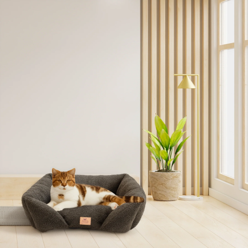 М'який диван Ferplast Pamper Boucle 50 Green для собак та котів 