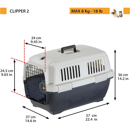 Переноска Ferplast Clipper 2 для котів та маленьких собак