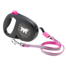 Повідець Ferplast Flippy One Reflex Cord S Fuchsia, для собак, світловідбивний, висувний 