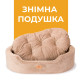 Ліжко-диван Ferplast Dandy Corduroy 65 Beige для собак та котів зі знімною подушкою 