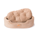 Ліжко-диван Ferplast Dandy Corduroy 80 Beige для собак та котів зі знімною подушкою 