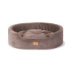 Ліжко-диван Ferplast Dandy Corduroy 65 Grey для собак та котів зі знімною подушкою 