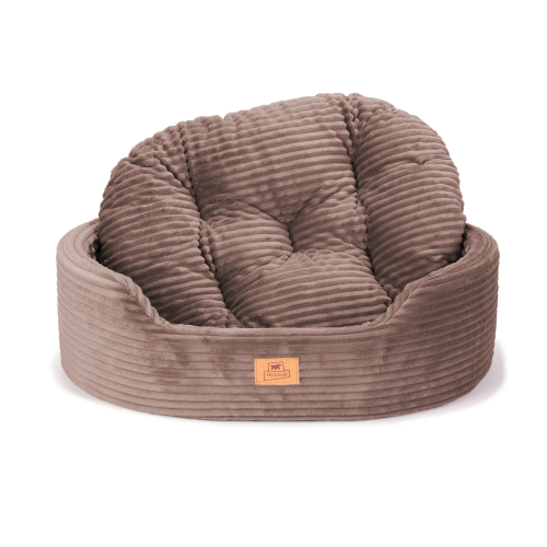 Ліжко-диван Ferplast Dandy Corduroy 45 Grey для собак та котів зі знімною подушкою 