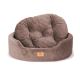Ліжко-диван Ferplast Dandy Corduroy 45 Grey для собак та котів зі знімною подушкою 