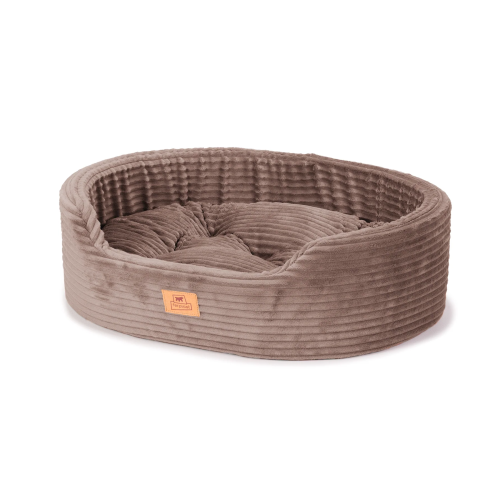Ліжко-диван Ferplast Dandy Corduroy 45 Grey для собак та котів зі знімною подушкою 
