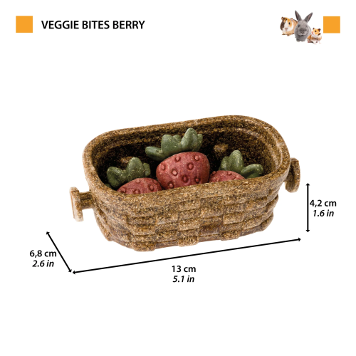 Овочеві ласощі Ferplast Bites Berry для кроликів, хом'яків та морських свинок
