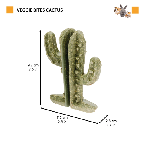 Овочеві ласощі Ferplast Bites Cactus для кроликів, хом'яків та морських свинок