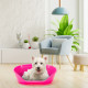 Пластиковий лежак для собак та кішок Ferplast Siesta Deluxe 4 Fuchsia