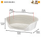 Пластиковий лежак для собак та кішок Ferplast Siesta Deluxe 2 Dove Grey