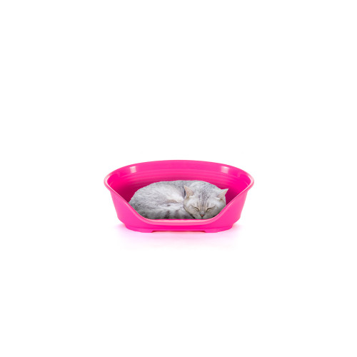 Пластиковый лежак для собак и кошек Ferplast Siesta Deluxe 2 Fuchsia