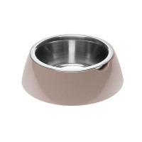 Нескользящая стальная миска для кошек и собак Ferplast Jolie Dove Grey, 1200 мл