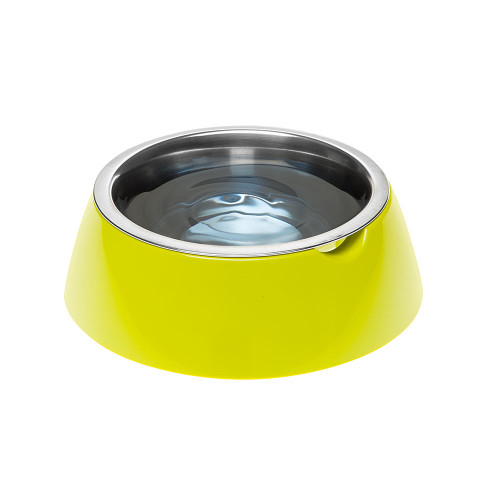 Нековзаюча сталева миска для котів та собак Ferplast Jolie Acid Green, 500 мл