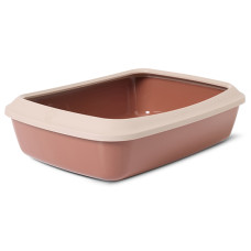 Туалет Savic Iriz Litter Tray 50 с бортиком для кошек, коричневый