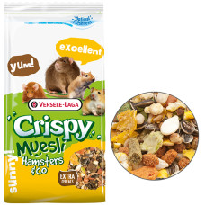 Полноценный корм Versele-Laga Crispy Muesli Hamster для хомяков, крыс, мышей, песчанок, 1 кг