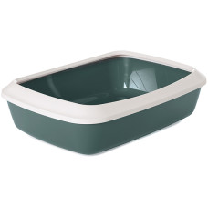 Туалет Savic Iriz Litter Tray 50 с бортиком для кошек, зеленый