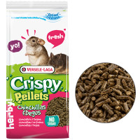 Полноценный рацион Versele-Laga Crispy Pellets Chinchillas & Degus для шиншилл и дегу, 1 кг