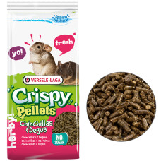 Полноценный рацион Versele-Laga Crispy Pellets Chinchillas & Degus для шиншилл и дегу, 1 кг