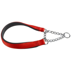 Нейлоновый ошейник с металлической цепочкой для собак Ferplast Daytona CSS20/50 Red