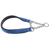 Нейлоновий нашийник з металевим ланцюжком для собак Ferplast Daytona CSS25/65 Blue