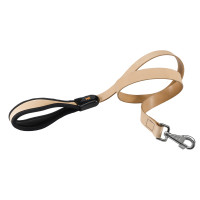 Шкіряний повідець для собак Ferplast Giotto G25/120 Beige