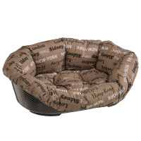 Пластиковий лежак для собак та кішок у комплекті з подушкою Ferplast Sofa' 4