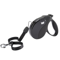 Повідець-рулетка Ferplast Amigo Cord M Black для собак із шнуром