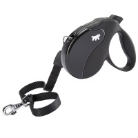 Повідець-рулетка Ferplast Amigo Cord L Black для собак зі шнуром