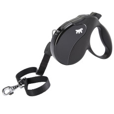 Повідець-рулетка Ferplast Amigo Cord L Black для собак зі шнуром